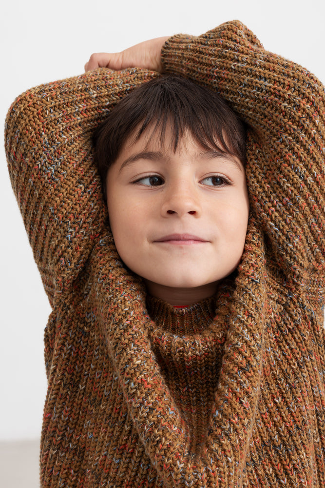 MARMAR KNIT MULTI BRONE KNIT PULLOVER SWEATER