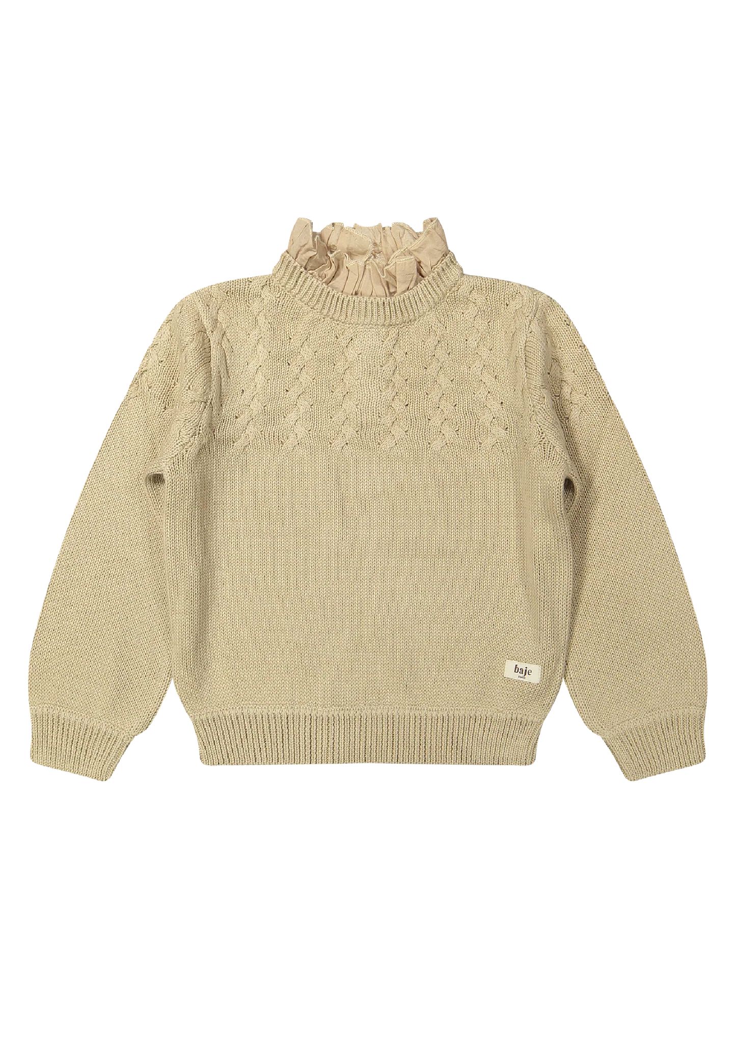 BAJE RUFFLE COLLAR KNIT SWEATER