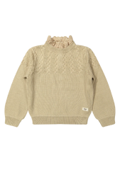 BAJE RUFFLE COLLAR KNIT SWEATER