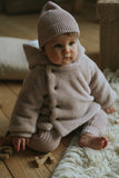 MEMA KNITS 2PC HOODED KNIT JACKET AND HAT SET