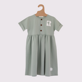 RETRO KID FRENCH TERRY TWIRL DRESS