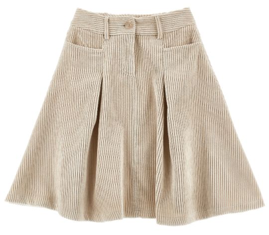 PHILOSOPHY MIDI CORDUROY SKIRT