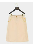 ESCADA TWILL SKIRT WITH LOGO WAIST