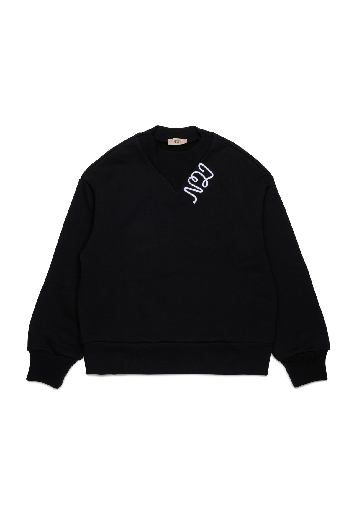 N.21 OVERSIZE N.21 ROPE LOGO DETAIL SWEATER