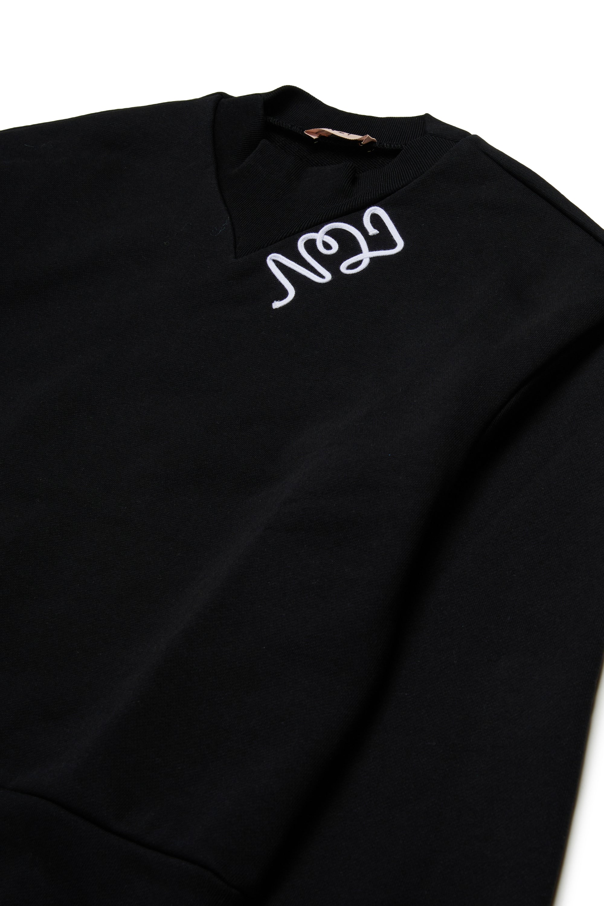 N.21 OVERSIZE N.21 ROPE LOGO DETAIL SWEATER
