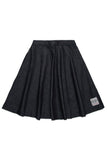 N.21 BOX PLEAT DENIM SKIRT