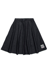 N.21 BOX PLEAT DENIM SKIRT