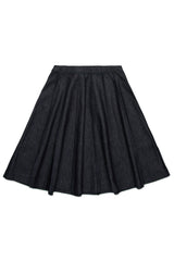 N.21 BOX PLEAT DENIM SKIRT