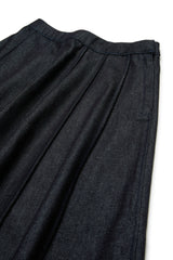 N.21 BOX PLEAT DENIM SKIRT