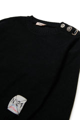 N.21 JEWELS BY SHOULDER KNIT "N.21 LOGO''SWEATER