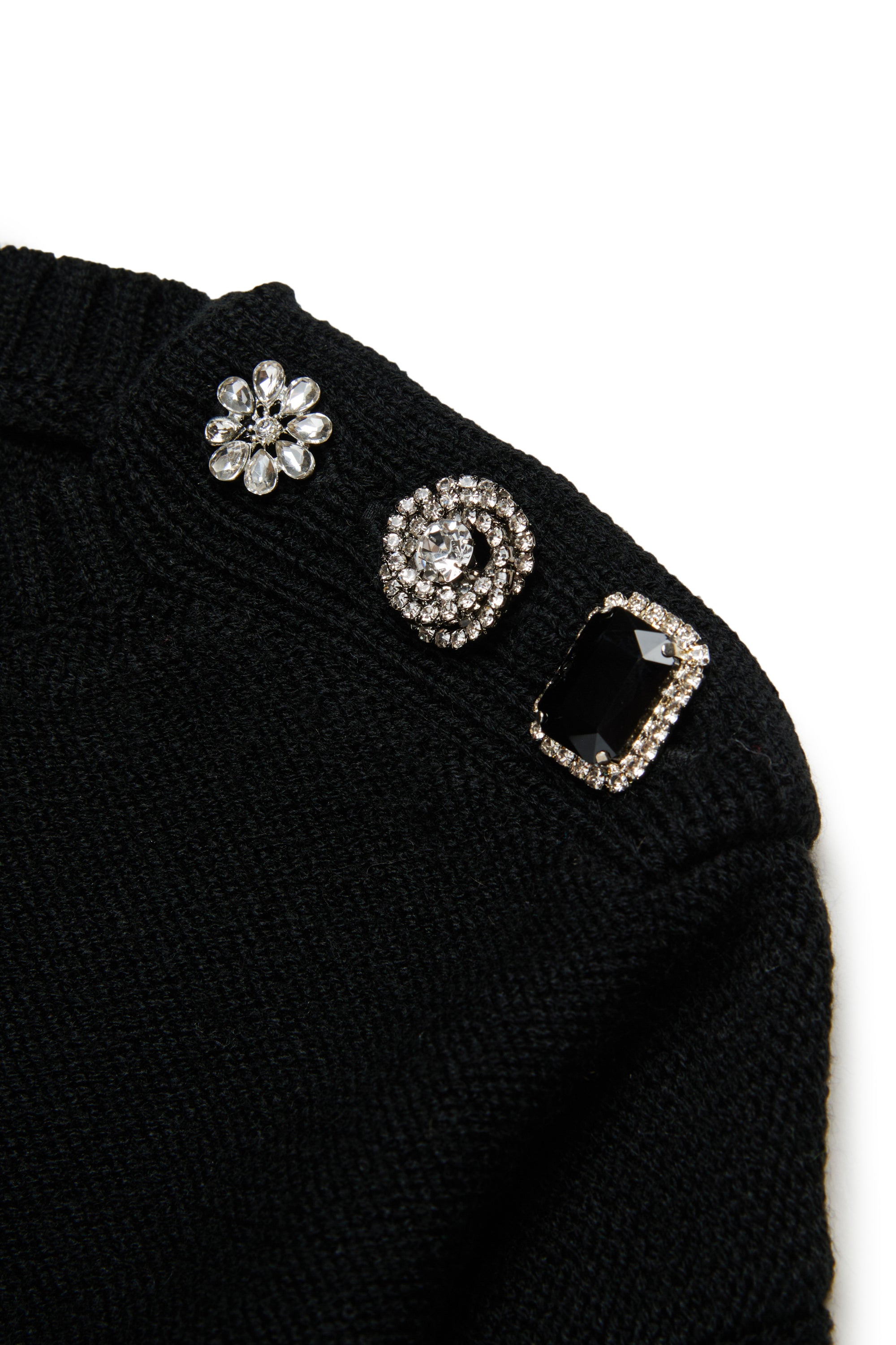 N.21 JEWELS BY SHOULDER KNIT "N.21 LOGO''SWEATER