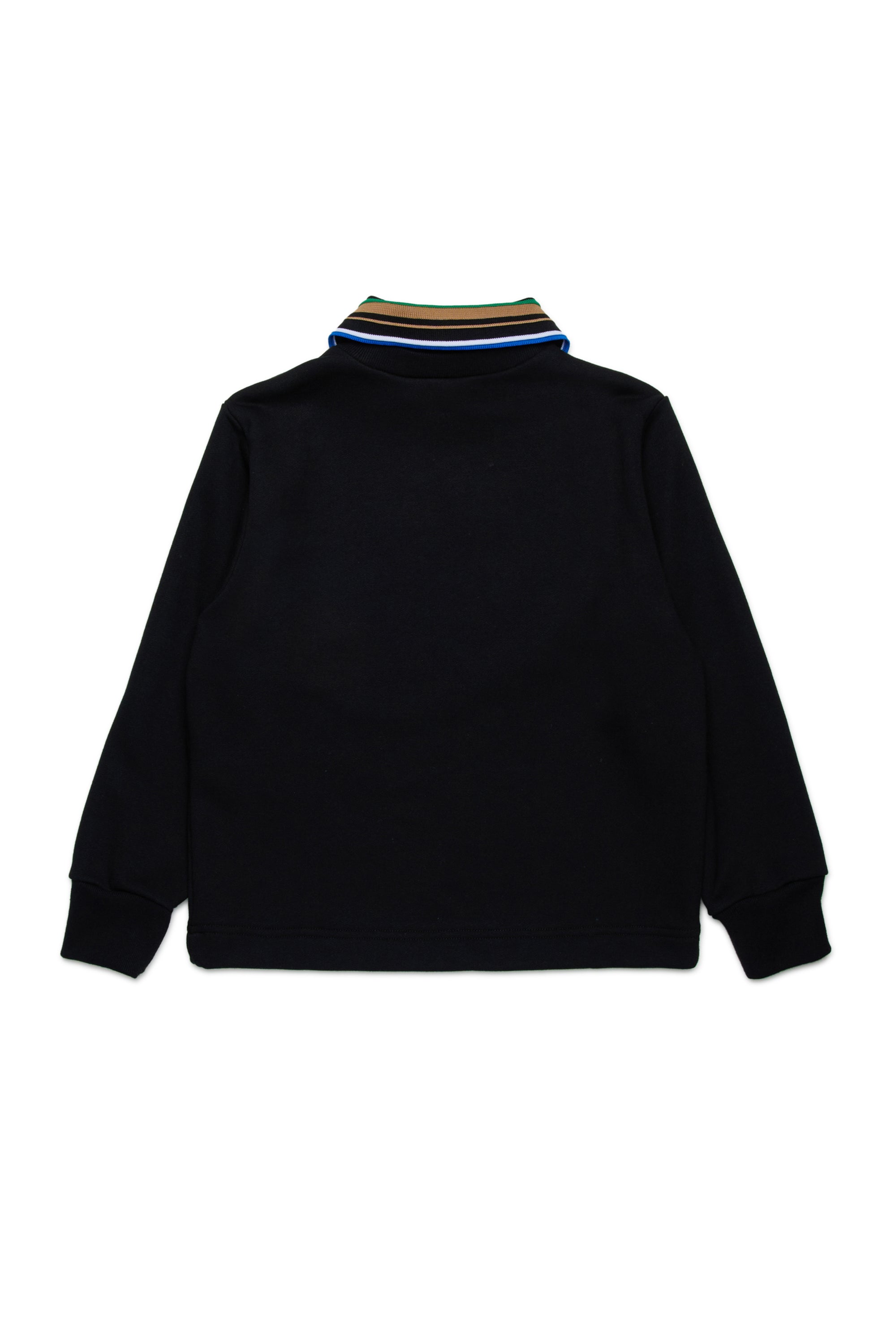 N.21 MULTICOLOR RIBBED COLLAR "N.21 POLO SWEATER
