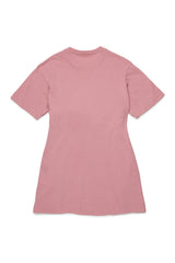 N.21 SHORT SLEEVE LOGO TSHIRT DRESS WITH WAIST TIE