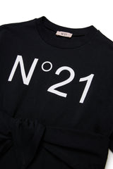 N.21 SHORT SLEEVE LOGO TSHIRT DRESS WITH WAIST TIE