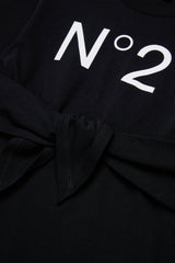 N.21 SHORT SLEEVE LOGO TSHIRT DRESS WITH WAIST TIE