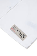 N.21 SLEEVELESS BUTTON UP SHIRT WITH JEWEL BY COLLAR