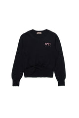 N.21 KNIT SWEATER WITH TWISTED HEM