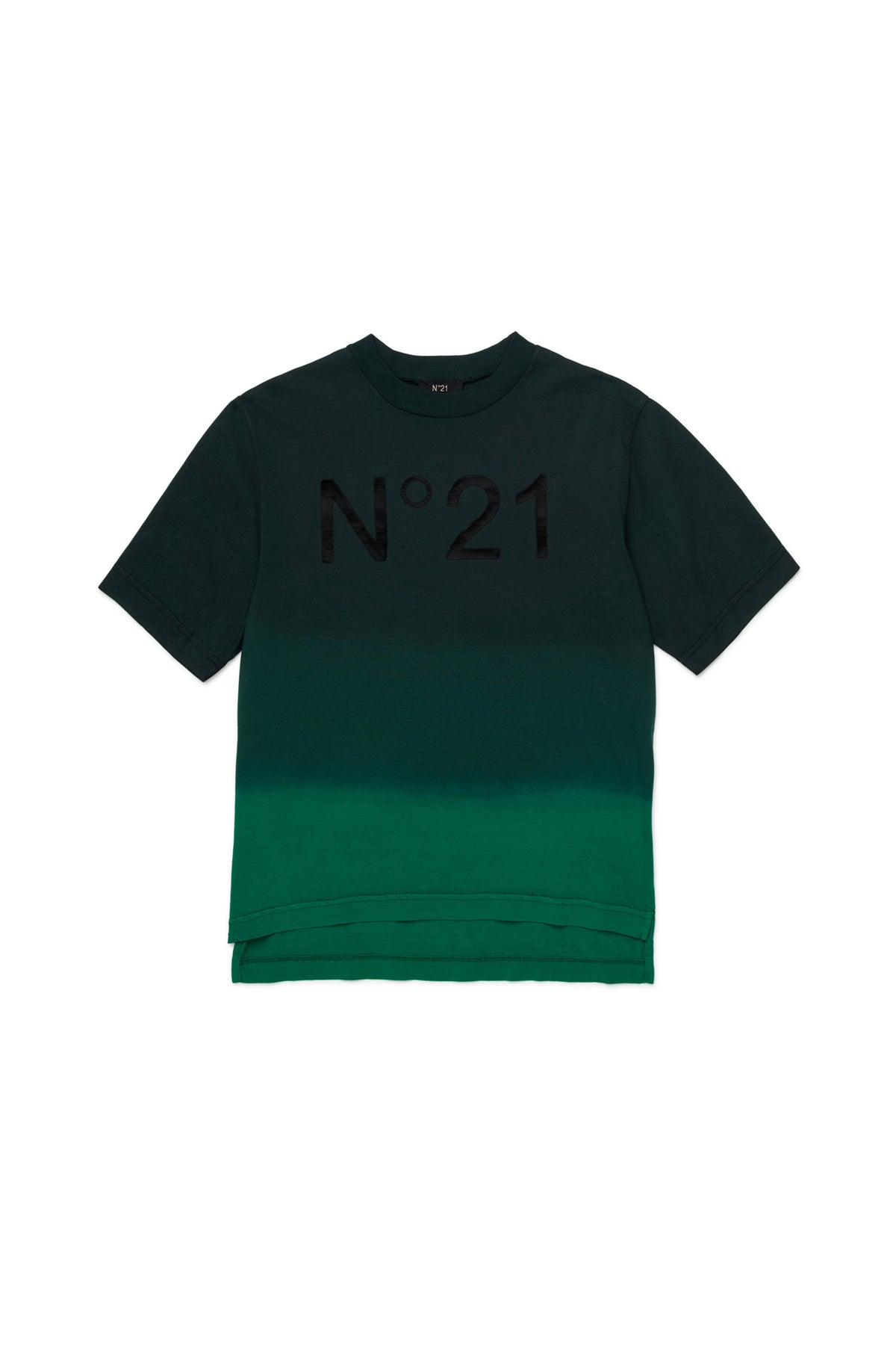 N.21 OVERSIZED DIP DYED LOGO TEE