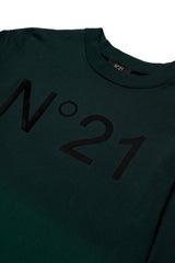 N.21 OVERSIZED DIP DYED LOGO TEE