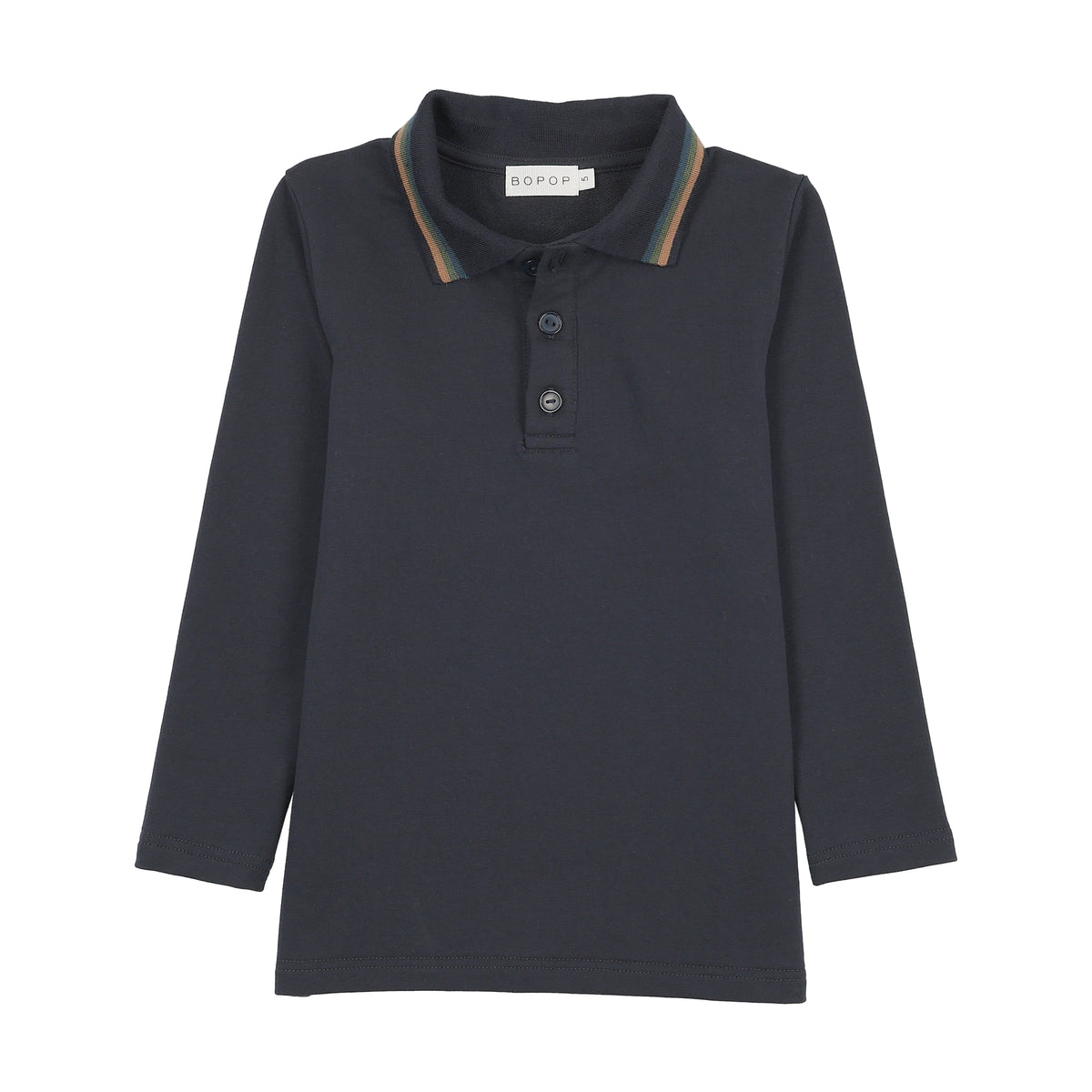 BOPOP SPORT MULTICOLOR STRIPE COLLAR POLO