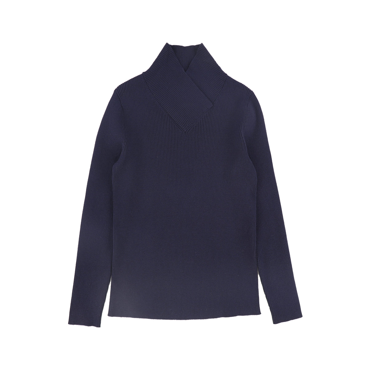 VALENTINA WRAP NECK TURTLENECK