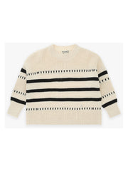 PLEASE STRIPED SWEATER