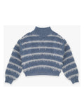 PLEASE mock neck knit sweater