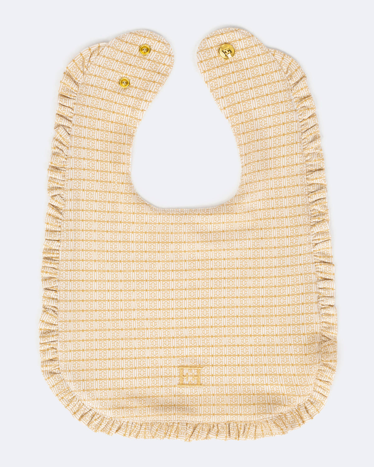ESCADA BIB WITH RUFFLE LOGO PRINT