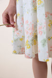 TARTINE ET CHOCOLAT FLOWER PRINT RUFFLE SLEEVE JUMPER