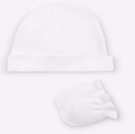 JACADI NOTICE 2PC SET HAT AND NB MITTENS