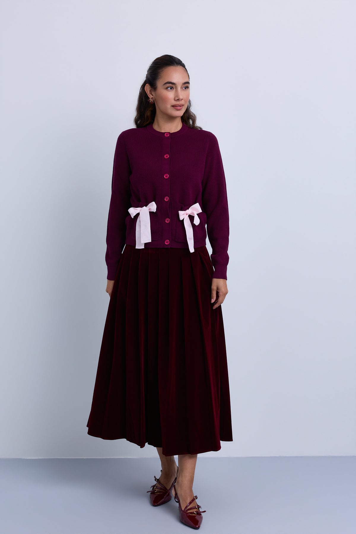 TEA PLEATED SKIRT