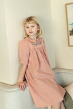 NOU NELLE 3/4 SLEEVE SCALLOP EMBROIDERED DRESS