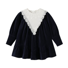 NOU NELLE CORDUROY LACE DRESS