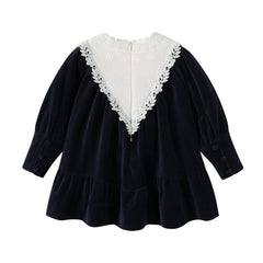 NOU NELLE CORDUROY LACE DRESS