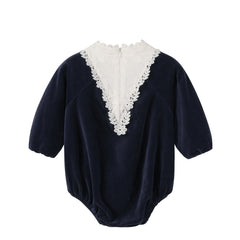 NOU NELLE CORDUROY LACE ROMPER