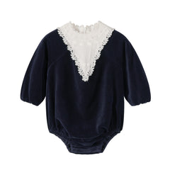 NOU NELLE CORDUROY LACE ROMPER