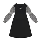 RETRO KID NORA SCUBA KNIT WAISTED DRESS