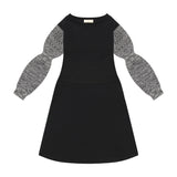 RETRO KID NORA SCUBA KNIT WAISTED DRESS