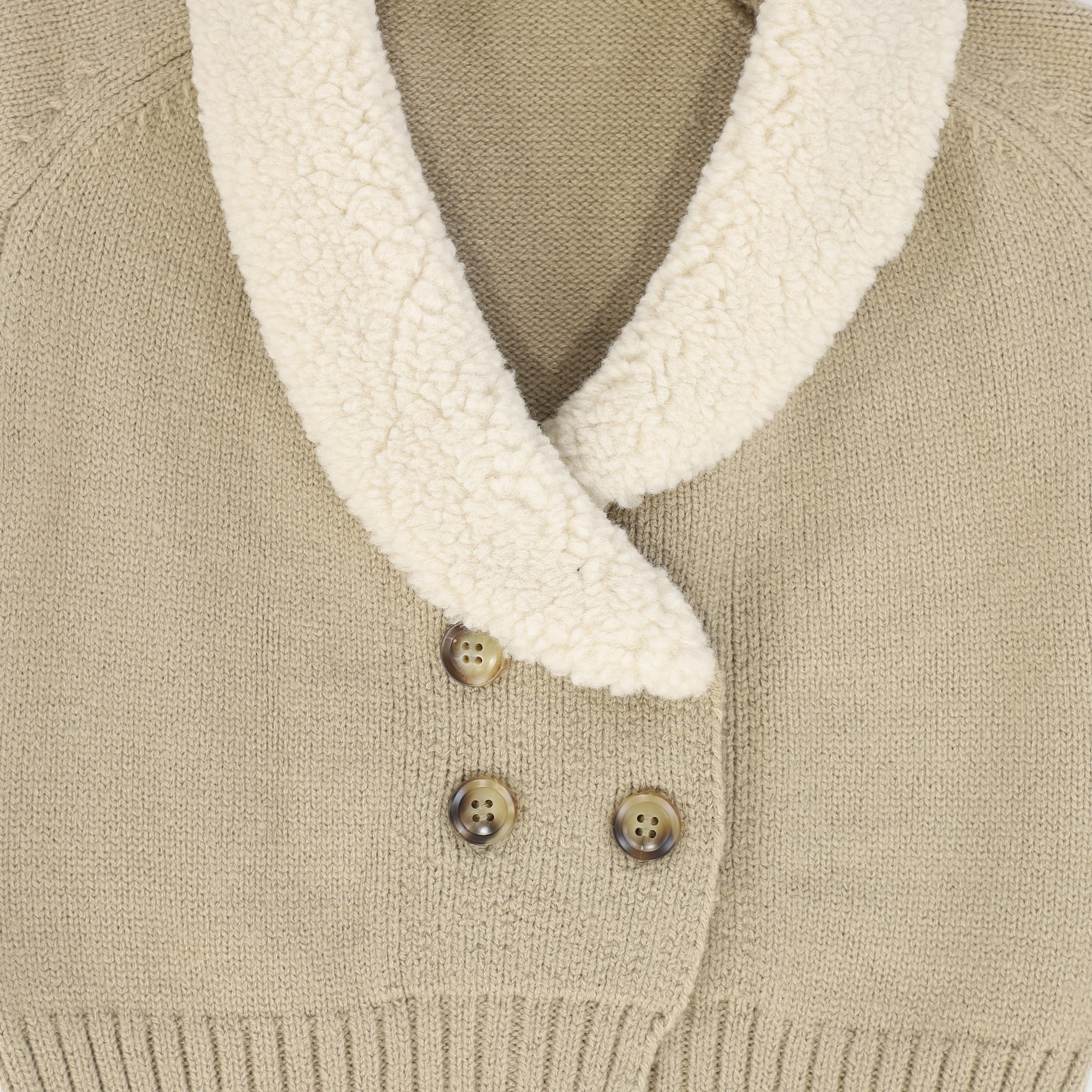 LE BOURDON KNIT SHERPA VEST