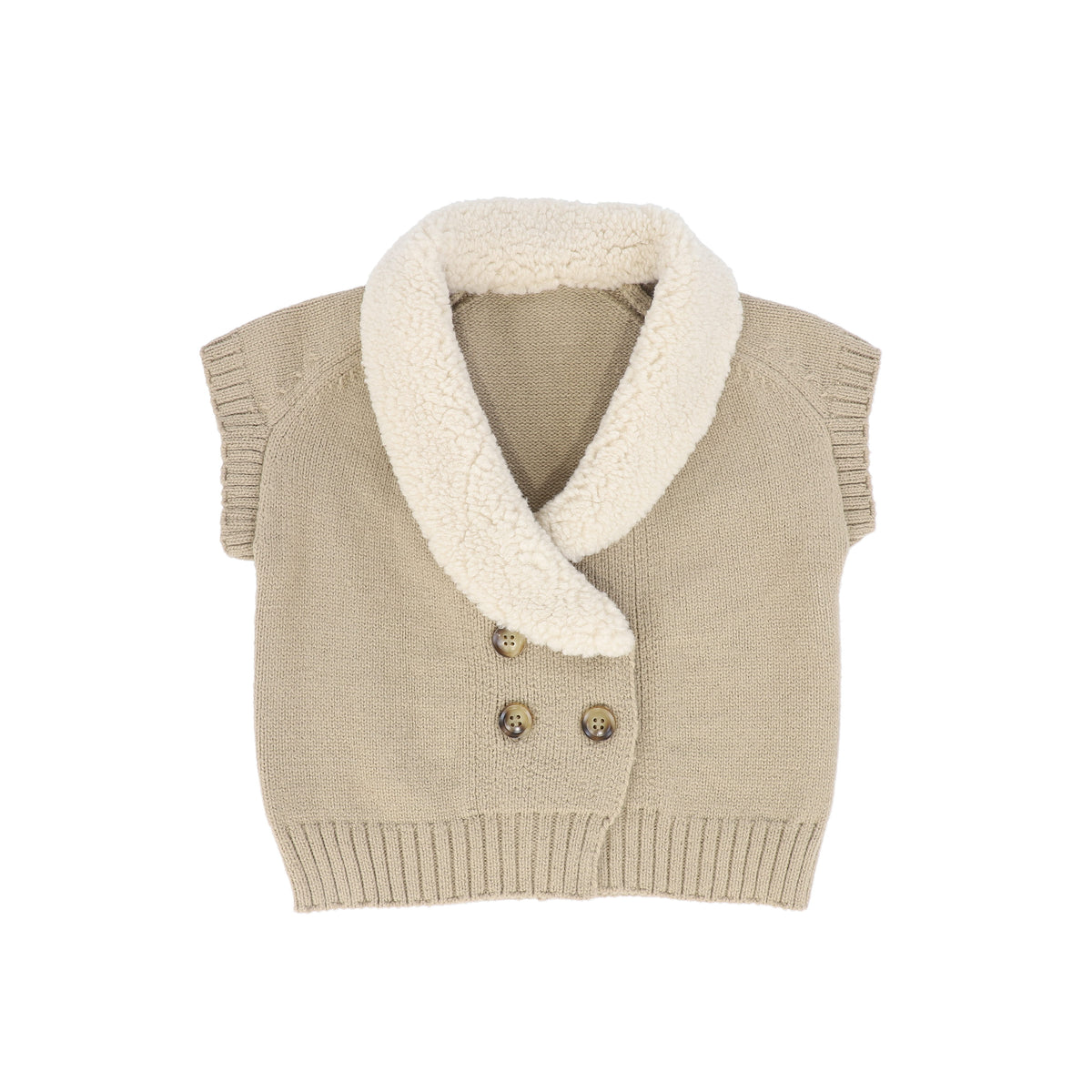 LE BOURDON KNIT SHERPA VEST