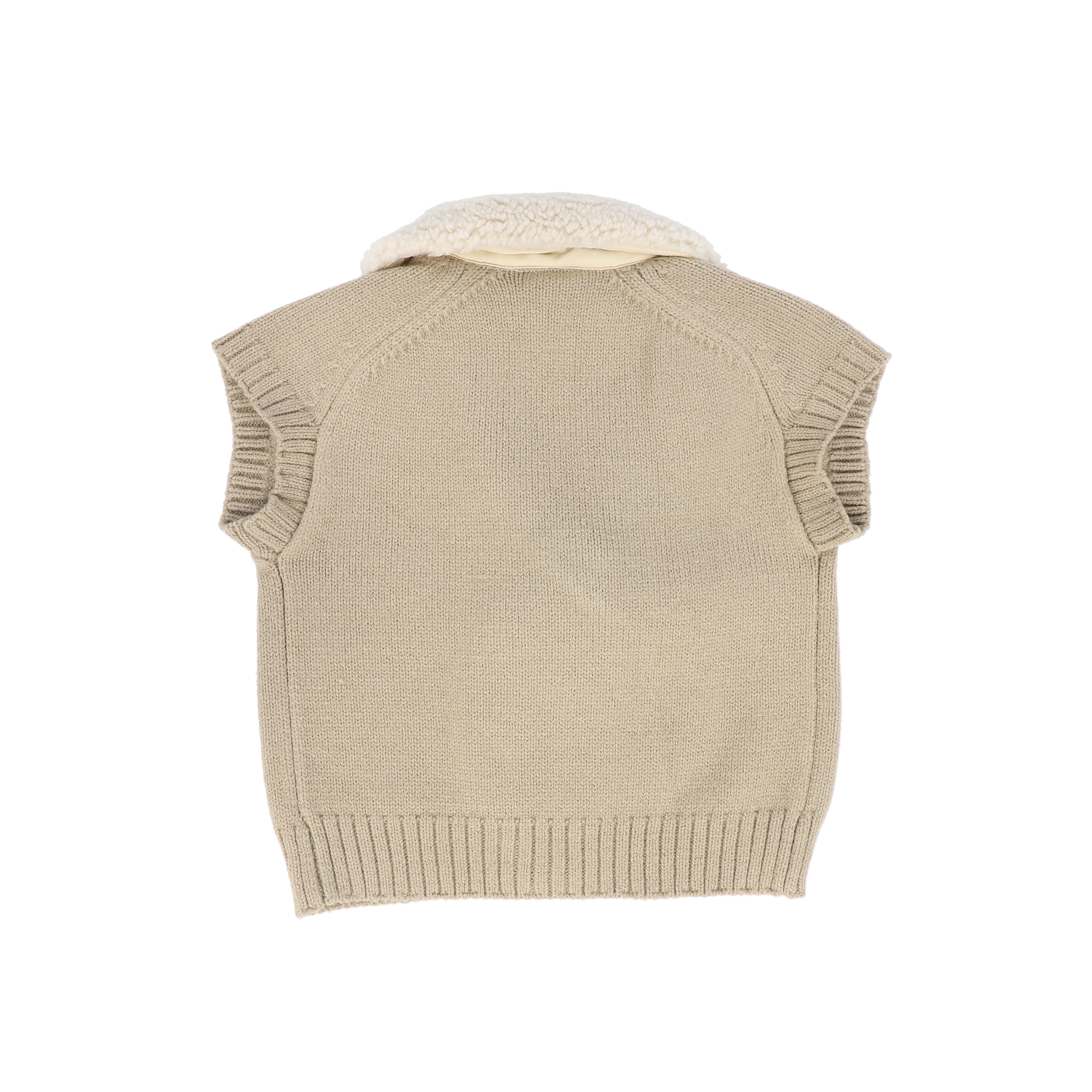 LE BOURDON KNIT SHERPA VEST