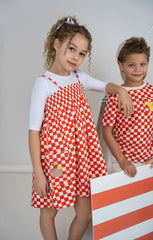KIX PICNIC GINGHAM SMOCKED JUMPER