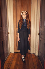 NUMU 2PC KNIT MOCKNECK WITH WOOL PLEATED SKIRT