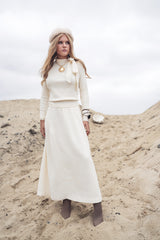 GEM TIE NECK SWEATER