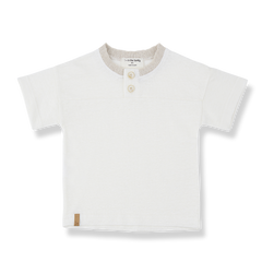 1+ IN THE FAMILY 2PC ORDIS SHORT SLEEVE TEE WITH AGULLANA 3 BUTTON OVERALL