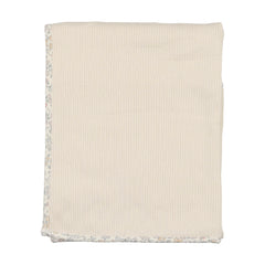 BEE & DEE 3PC ORGANIC DITSY COLLAR WRAP FOOTIE + BONNET + SWADDLE  SET