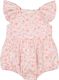 LOUIS LOUISE MARTINETTE FLUTTER SLEEVE ROMANTIC FLOWER PRINT ROMPER