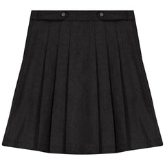 POMPOMME BUTTON PLEATED SKIRT