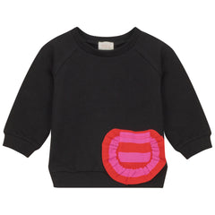 MINI P STRIPE POCKET SWEATSHIRT