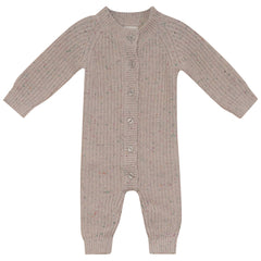 MINI P 2PC SPECKLED ROMPER WITH HAT SET